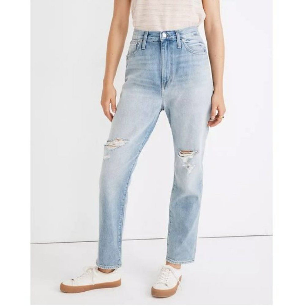 Madewell Light Blue High Rise Boyfriend Jeans